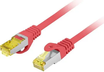 Zdjęcie produktu dla Lanberg PCF6A-10CU, 1,5 m, Cat6a, S/FTP (S-STP), RJ-45, RJ-45, Czerwony