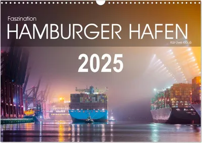 Produktbild von Faszination Hamburger Hafen (Wandkalender 2025 DIN A3 quer), CALVENDO Monatskalender