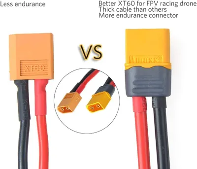 Obrázok produktu pre 2 páry XT60 Male Female konektor s plášťovým konektorom so silikónovým káblom 150mm 12AWG pre Lipo FPV Drone batériu