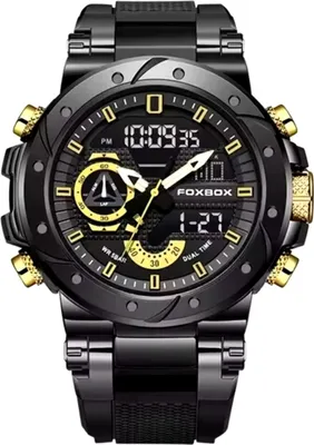 Immagine prodotto di Orologio FOXBOX TE-34989 - Nero e Oro Elegante KP34989