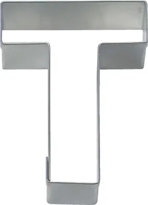 Produktbild von Städter Ausstecher Buchstabe T, Ausstechform, Plätzchenform, Keks, Plätzchen, Edelstahl, 6.5 cm, 112896