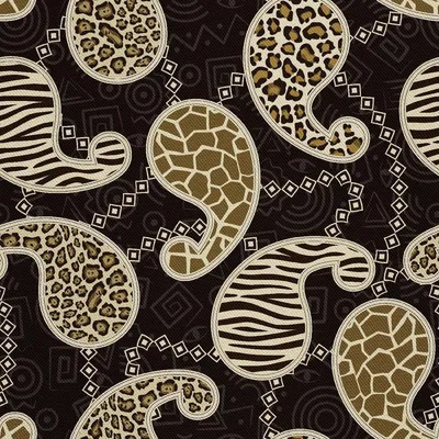Image de DÉCORDS OUTDOOR OXFORD - Motif style Paisley - peau d'animal