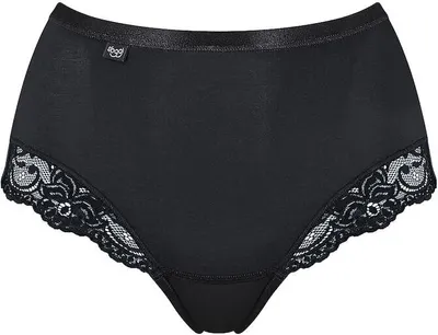 Produktbild von Sloggi Damen Unterhose Romance Maxi, 50, Schwarz