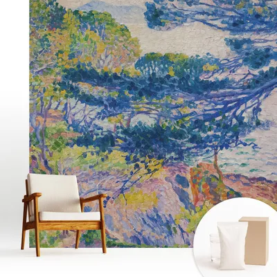Obrázok produktu pre Samolepiaca fototapeta – 250 x 250 cm – tapeta – nástenná tapeta – nástenné obrazy – samolepiaca fólia – dekoratívna fólia – tapetová fólia – stena – dekorácia – obývacia izba – impresionistická krajina