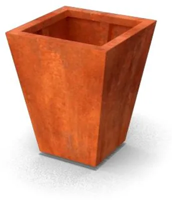 Productafbeelding van Vaso vaasvormige plantenbakken Cortenstaal 500 x 500 x 600 mm Geroba