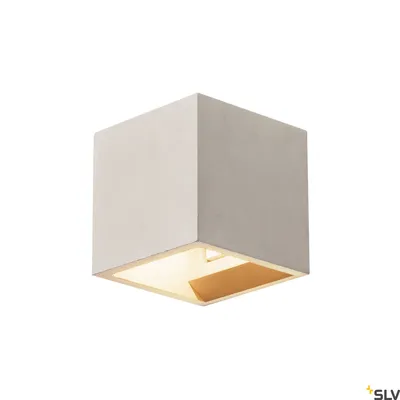Produktbild von SLV 1000910 SOLID CUBE Wandleuchte QT14 grau max. 25W
