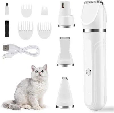 Immagine prodotto di Tosa-pelo silenziosa per cani e gatti, di tutte le taglie, per la cura del pelo