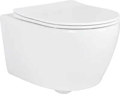 Produktbild von Spülrandloses Wand Hänge WC Spülrandlos Toilette Bidet Taharet Rimless Taharet WC + Deckel