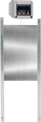 Productafbeelding van IDMarket - Automatische deur voor kippenhok, programmeerbaar, tijd en helderheid buiten, 22 x 33 cm
