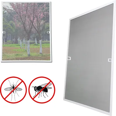 Obrázek produktu pro Jayseuw síťka proti hmyzu okenní 120 x 140 cm moskytiéra s hliníkovým rámem sada moskytiéra proti hmyzu síťka proti hmyzu bílá