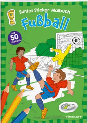 Produktbild von Fußball. Buntes Sticker-Malbuch