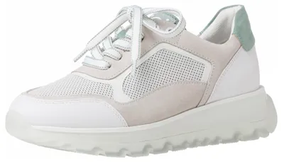 Produktbild von Marco Tozzi Guido Maria Kretschmer Damen Schnürer weiß-beige , teils durchsichtige Laufsohle 38