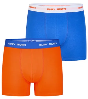 Produktbild von Happy Shorts Herren Boxer Jersey 2-Pack blue-red - Größe XL