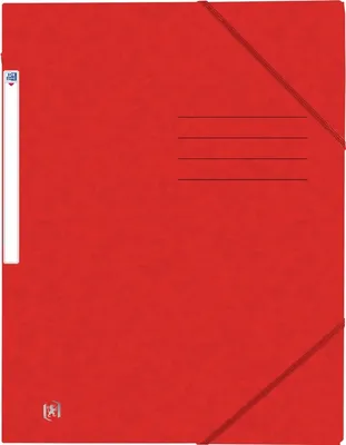 Produktbild von Eckspannmappe Top File+ A4 390g rot Packung mit 10 Stück