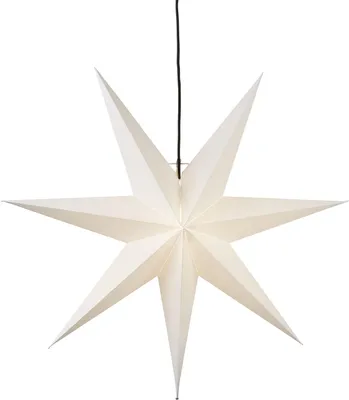 Produktbild von Star Trading Paper Star Frozen, Leichte Dekorationsfigur, Weiß, IP20, 1 Glühbirne(n), E14, 25 W