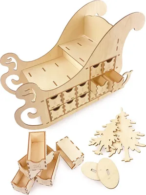 Produktbild von Adventskalender „Schlitten“