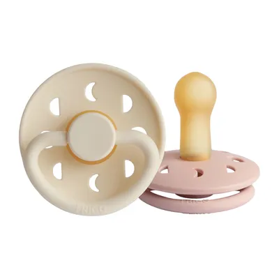 Produktbild von FRIGG Moon Schnuller Blush / Cream 6-18 Monate 2 Stück