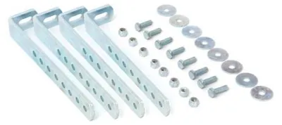 Produktbild von DAKEN Halter für Werkzeugkasten LKW Anhänger Montagesatz 255mm 4er Set Verzinkt 200kg Staubox Halterung