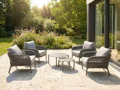 Produktbild von LC Garden Terrano Gartenmöbel-Set Dunkelgrau 6tlg.
