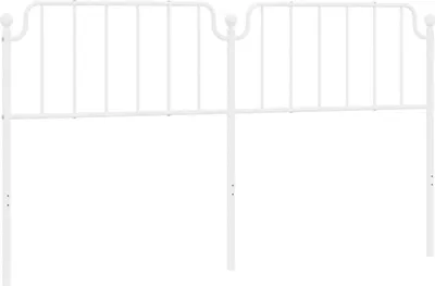 Produktbild von vidaXL Ersatz-Kopfteil Metall Weiß 180 cm