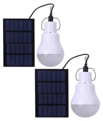 Zdjęcie produktu dla Solarna żarówka - ładowalna - przenośna - oświetlenie LED - lampa kempingowa - awaryjne światło do domu i na zewnątrz