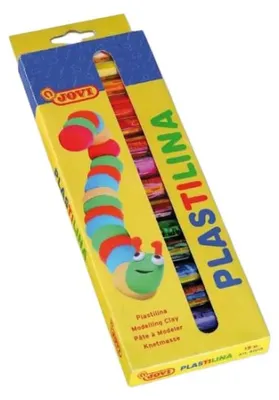 Zdjęcie produktu dla JOVI 90/15 JOVI Knete PLASTILINA farbsortiert 15 Farben je 15,0 g