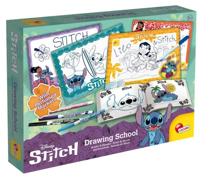 Produktbild von Lisciani 107575 - Disney Stitch - Zeichenschule mit parfümierten Stiften ausmalen zeichnen Kinder
