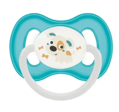 Image de Sucettes douces en silicone pour nouveau-nés 0-6 mois - Lot de deux turquoises
