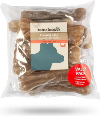 Produktbild von Beeztees Kauknochen Rinderhaut, Maße: 12,5 cm