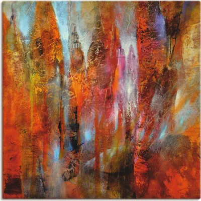 Produktbild von ARTland Leinwandbild Frühling in der Schlossallee Größe: 50x50 cm