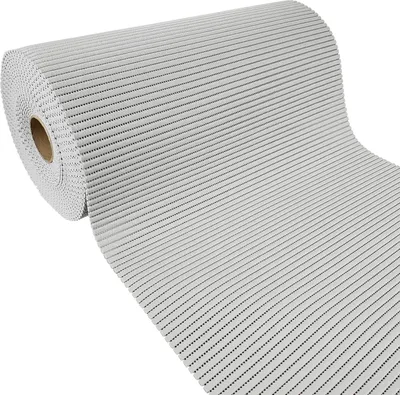 Produktbild von Weichschaummatte Bad 65x120 cm - Grau - Badematte aus weichem, atmungsaktivem PVC - Antirutschmatte Bad für Innen- und Außenbereiche - Badteppich Weichschaum mit sicherem Halt auch bei Nässe
