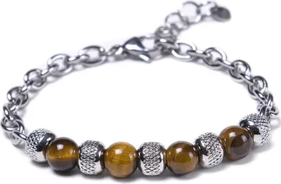 Obrázok produktu pre Elegantný hnedý náramok VO-34502 pre mužov KP34502