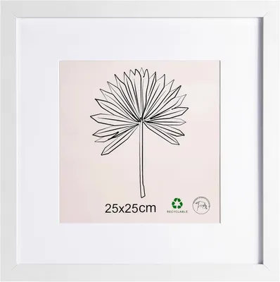 Obrázok produktu pre Rámčeky na fotografie s priehľadnou rámčekovou doskou, 25 x 25 cm, drevený rám, akrylátové sklo, vhodné na fotografie a plagáty