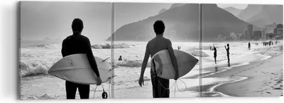 Produktbild von Bild auf Leinwand - Leinwandbild - Meer Welle Surfen - 120x40cm - Wand Bild - Wanddeko - Wandbilder - Leinwanddruck - Bilder - Kunstdruck - Wanddekoration - Leinwand bilder - Wandkunst - CA120x40-3745