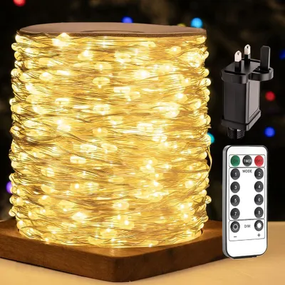 LED-Lichterkette 120 m, 1200 LEDs, Kupfer, wasserdicht, mit Fernbedienung