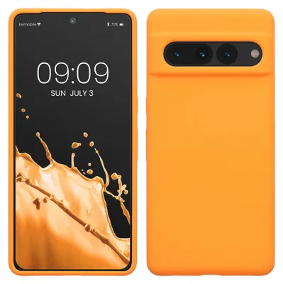 Produktbild von kwmobile Handyhülle für Google Pixel 7 Pro Hülle, für Pixel 7 Pro Case - Hülle Silikon - kabelloses Laden - Fruity Orange