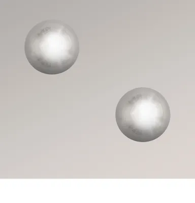 Produktbild von LYSEL® 1 Paar Endstücke Kugel Topaz für Stangen Ø 16mm Edelstahl-Optik