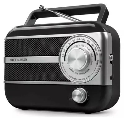 Obrázok produktu pre Prenosné rádio, čierne – Muse – M056BS –