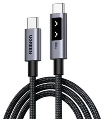 Produktbild von UGREEN Uno USB-C auf USB-C Kabel (100W), (2 Meter, PD 100 Watt, mit