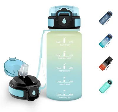 Produktbild von Trinkflasche 500ML BPA-frei, auslaufsicher, mit Strohhalm, Mulbijeo, für