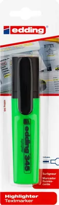 Produktbild von edding 345 Textmarker - hellgrün - 1 Highlighter - Keilspitze 2-5 mm - ideal für leuchtende Markierungen und Hervorhebung von Textpassagen und Notizen