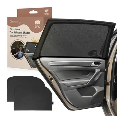 Image de Pare-soleil Sipo XL pour voiture, extensible, lot de 2