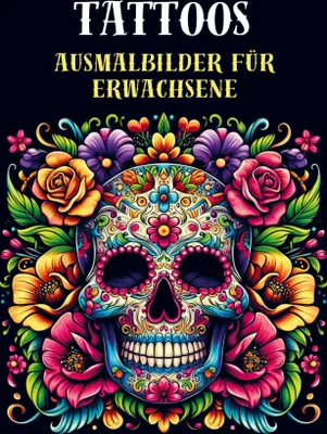 Produktbild von Ausmalbilder für Erwachsene - Tattoos