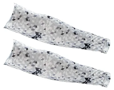 Obrázek produktu pro Ochranné návleky na paže s UV ochranou, chladivé, protiskluzové, 1 pár, bílé, vhodné pro sport a outdoorové aktivity