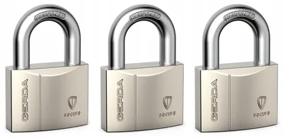 Produktbild von Gerda Secure Vorhängeschloss 40mm Gleichschließung 3 Stück