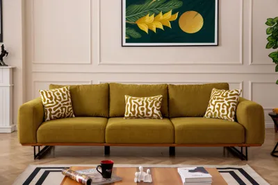 Obrázok produktu pre Italienische Sofa Couch Polster 4 Sitzer Möbel 270cmTextil Couchen