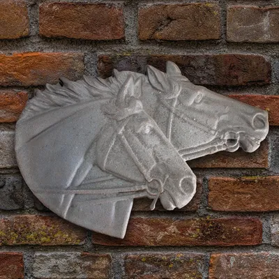 Produktbild von Mauerrelief, Pferde, Wandeko, Gusseisen, Rostig