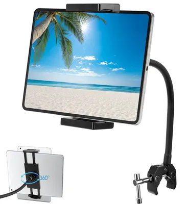 Immagine prodotto di TRANKIELO® - Supporto flessibile per tablet, girevole a 360° – Adatto per iPad, telefono, Nintendo Switch e altro