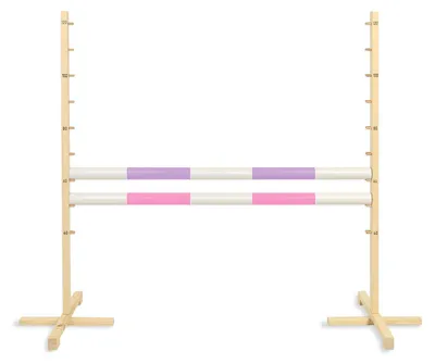 Obrázek produktu pro Skoková překážka pro hobby koně 120 cm, dva paprsky - světle fialový a světle růžový