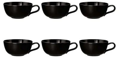 Zdjęcie produktu dla Seltmann Weiden - Zestaw 6 filiżanek do herbaty 280ml Liberty Velvet Black